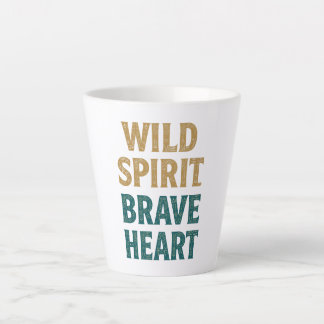 Boho Adventure Wild Spirit Brave Heart Latte Mok
