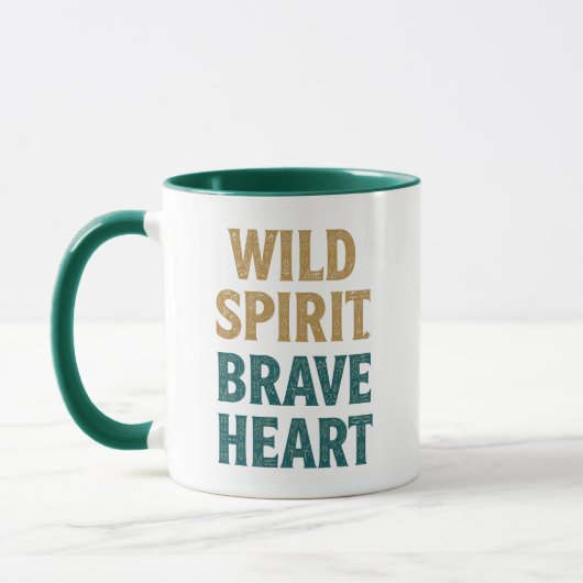 Boho Adventure Wild Spirit Brave Heart Mok (Links)