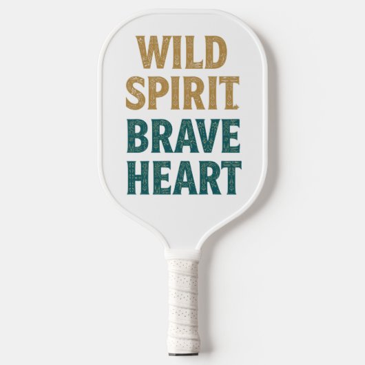 Boho Adventure Wild Spirit Brave Heart Pickleball Paddle (Voorkant)