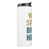 Boho Adventure Wild Spirit Brave Heart Thermosbeker (Gedraaid links)