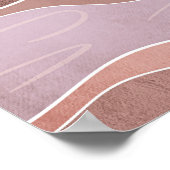 Boho Aesthetisch berglandschap Moderne Kunst Poster (Hoek)