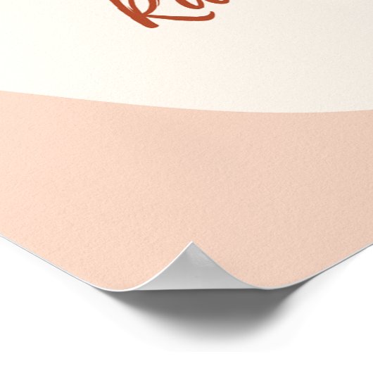 Boho Aesthetisch Ramadan Kareem Ramadan Poster (Hoek)