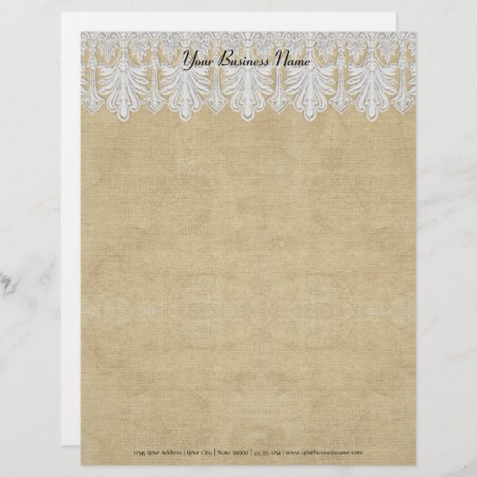 BOHO Afgedrukte Burlap in Lace Gypsy Modern Mod St (Voorkant / Achterkant)