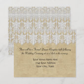 BOHO Afgedrukte Burlap in Lace Gypsy Modern Mod St Kaart (Voorkant / Achterkant)