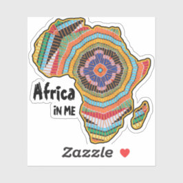 Boho African Kente Kaleidoscoop Africa in ME Sticker