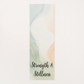Boho Alcohol Ink Mindful Calming Minimalist Quote Yogamat (Achterkant)