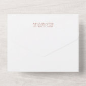 Boho All in One Wedding Invite All In One Uitnodiging (Achterkant)