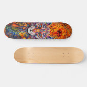 Boho Animal Head & Abstrait Art Skateboard Deck (Horz)