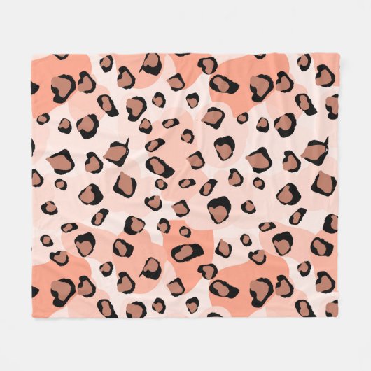 Boho Animal Pattern Fleece Deken (Voorkant (Horizontaal))