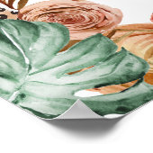 Boho Animal Safari Affiche de bienvenue d'annivers (Coin)