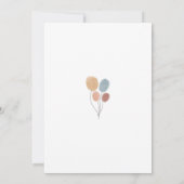 Boho animal sauvage une invitation d'anniversaire (Dos)