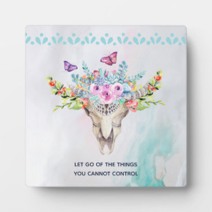 Boho Animal Skull Inspirerend Quote Fotoplaat