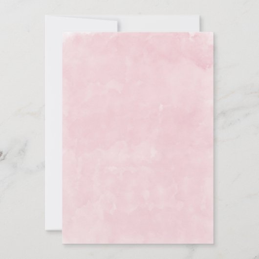 Boho Antler met Pink Peonies Engagement Party Kaart (Achterkant)