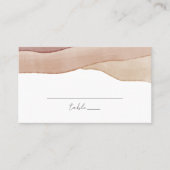 Boho aquarel Abstract | Bruiloft Plaatskaartje (Voorkant)