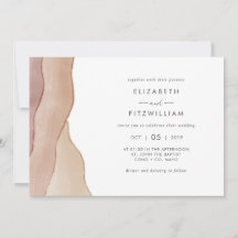 Boho Aquarel Abstracte bruiloft