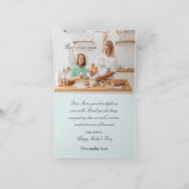 Boho aquarel gepersonaliseerde foto moederdag kaart (Binnen)