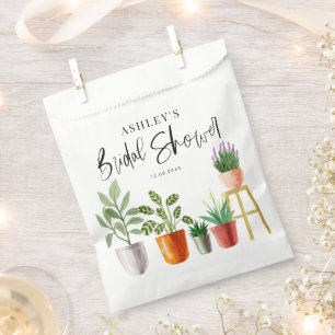 Boho Aquarel Pothuisplanten Bruidsdouche Bedankzakje