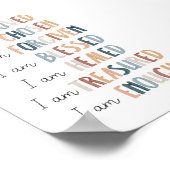 Boho aquarelle affiche d'affirmation des enfants c (Coin)