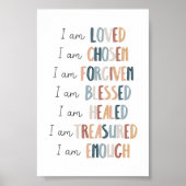 Boho aquarelle affiche d'affirmation des enfants c (Devant)