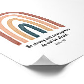 Boho aquarelle être forte et affiche courageuse (Coin)