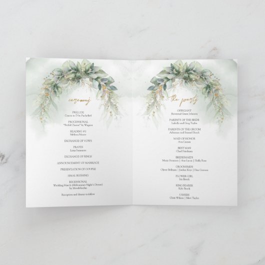 Boho aquarelle eucalyptus or ovale cadre programme (Intérieur)