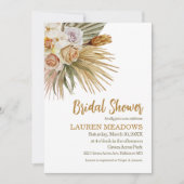 Boho Aquarelle Florale Douche nuptiale Invitation (Devant)