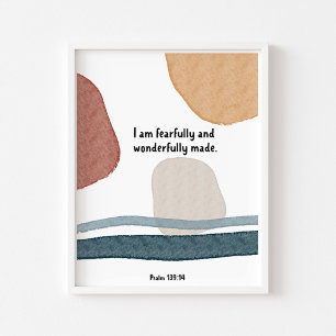 Boho aquarelle merveilleusement fait peur poster