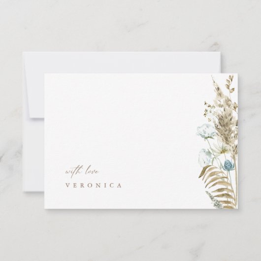 Boho Aquarelle Serez-Vous Ma Carte De Femme D'Accu (Dos)