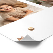 Boho Arc-en-ciel Anniversaire Photo Poster de l'ét (Coin)