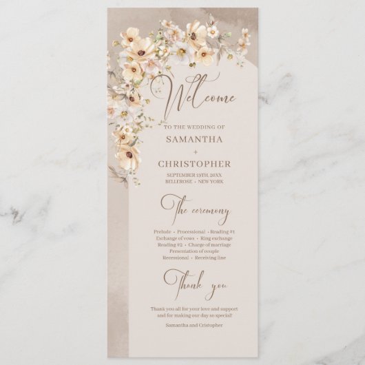 Boho arc été rustique fleur sauvage programme de m (Devant)