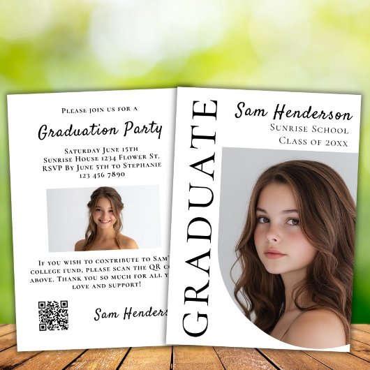 Boho Arch Afstuderen College Fund QR-code Kaart