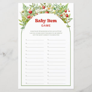 Boho Arch Berry Sweet Strawberry Baby Item spel