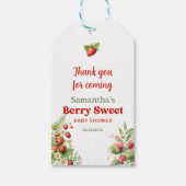 Boho Arch Berry Sweet Wild Strawberry dank u Cadeaulabel (Voorkant)