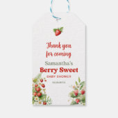 Boho Arch Berry Sweet Wild Strawberry dank u Cadeaulabel (Achterkant)