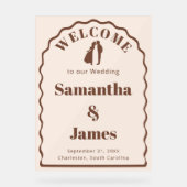 Boho Arch Bienvenue pour les cérémonies de plein a (Recto)