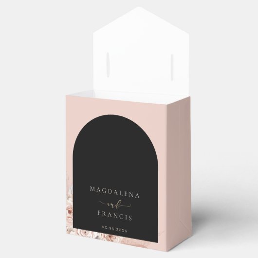 Boho arch bruiloft bedankdoosjes (Geopend)