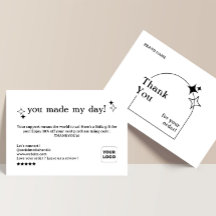 Boho Arch Business bedankkaart