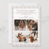 Boho Arch Carte photo de vacances, Joyeux Noël (Dos)