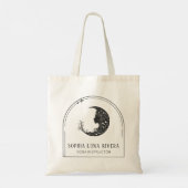 Boho Arch Celestial Crescent Moon Goddess Tote Bag (Achterkant)