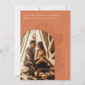 Boho Arch en Palm Terracotta sparen de Datum Kaart (Voorkant)