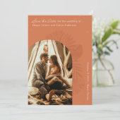 Boho Arch en Palm Terracotta sparen de Datum Kaart (Staand voorkant)