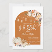 Boho Arch Fall Pumpki BBQ Couple Show Invitation (Devant)