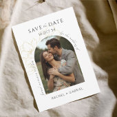 Boho Arch Floral Wedding Save the Date