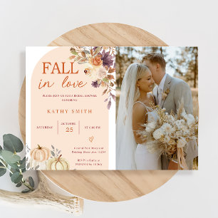 Boho Arch Herfst In liefde Vrijgezellenfeest Rusti Kaart