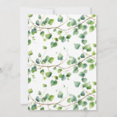 Boho Arch Ivy, Wit Afstuderen Aankondiging (Achterkant)