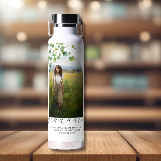 Boho Arch Ivy, wit Afstuderen Waterfles