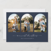 Boho Arch Noël Carte photo de voeux (Devant)