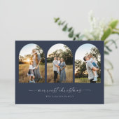 Boho Arch Noël Carte photo de voeux (Debout devant)