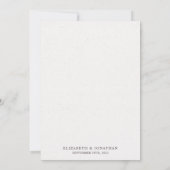 Boho arch pampas moderne huwelijksuitnodiging kaart (Achterkant)