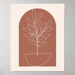 Boho Arch Plant 3 Poster